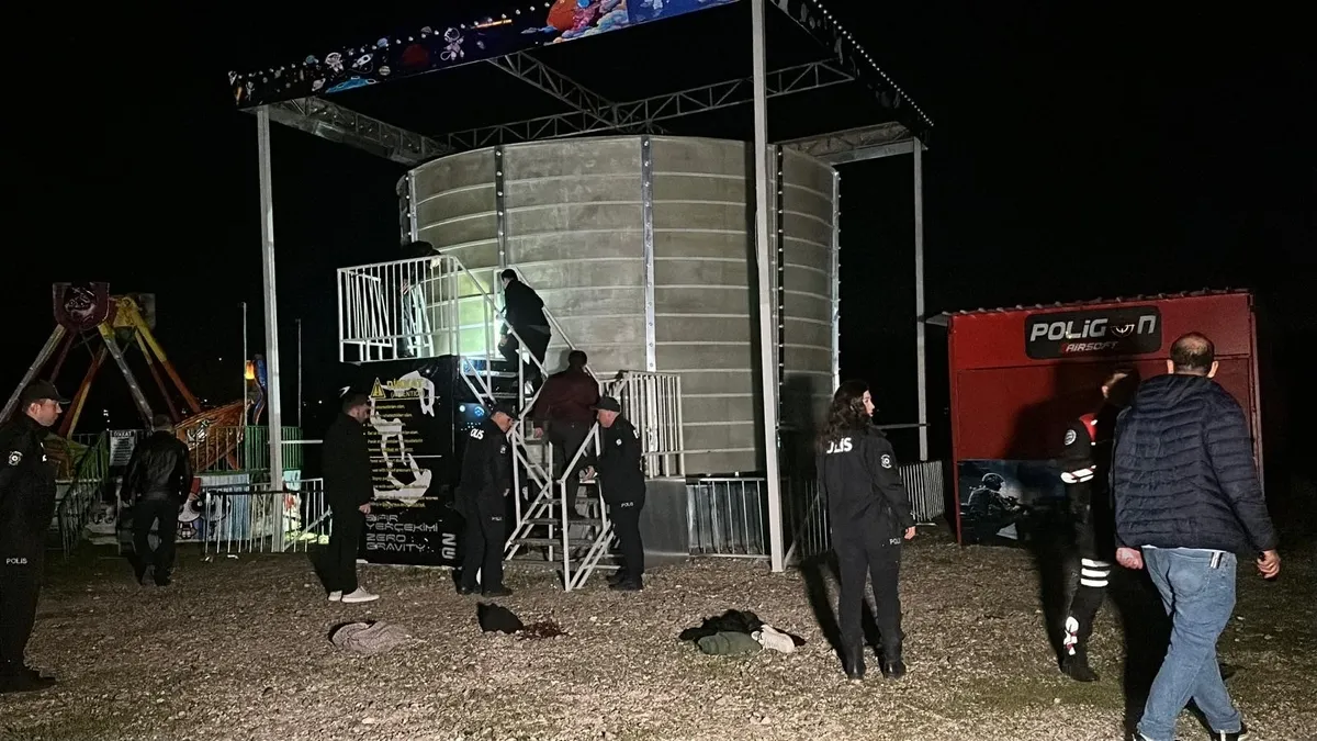 Edirne’de lunapark faciası! Genç adamın dehşet anları kamerada