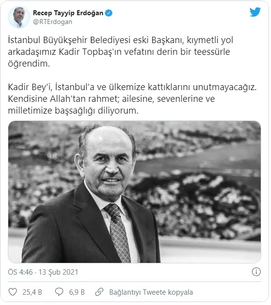 Kadir Topbaş'ın ölüm nedenini oğlu açıkladı! Cenaze programı belli oldu - 5