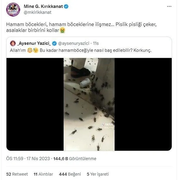 1681815171088.jpeg Cumhuriyet yazarı Mine Kırıkkanat'tan Kabe'yi ziyaret eden Müslümanlara alçak sözler! Hakaret etti - 4