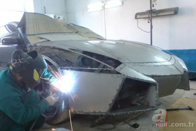 Çinli makinist evinde Lamborghini yaptı! 9