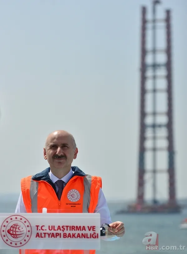 1915 Çanakkale Köprüsü'nün 318 metrelik çelik kuleleri tamamlandı 14