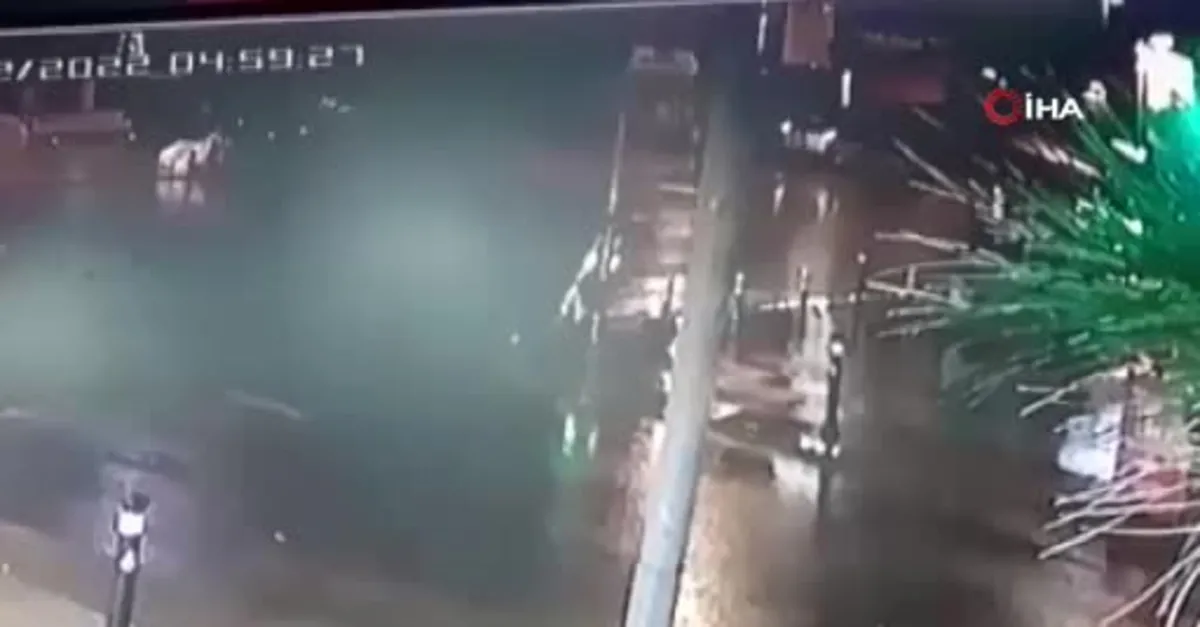 100 metre savruldu! Kaza anı kamerada
