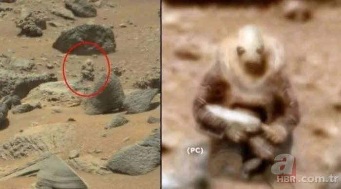 NASA paylaştı! Dehşete düşüren fotoğraflar! Mars’ta saklanan kadın mı var?