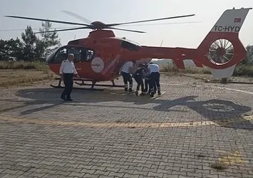 Helikopter 14 yaşındaki çocuk için havalandı