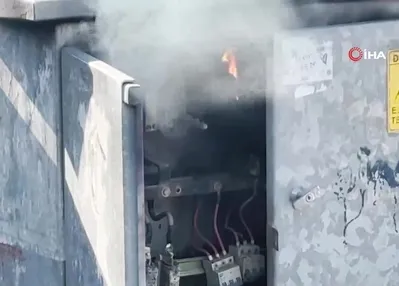 Elektrik panosundaki yangın korkuttu