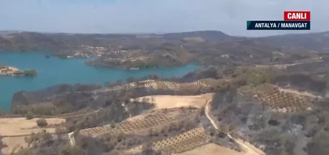 A Haber yangın söndürme helikopterinde! Çalışmalar günün ilk ışıklarıyla başladı