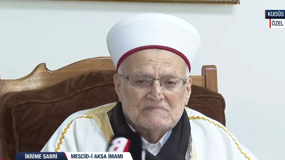 Mescid-i Aksa İmamı İkrime Sabri A Haber'de: Erdoğan Filistin davasına desteğini sürdürmeli