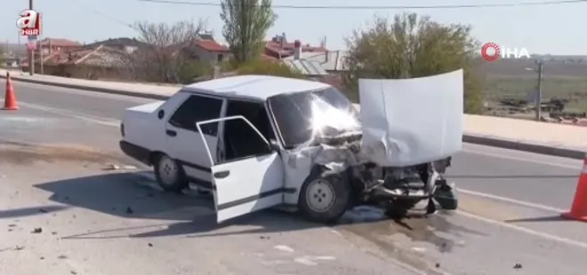 Ehliyetsiz sürücü kaza yaptı: 2 yaralı