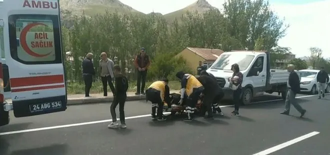 Erzincan’da feci olay! Yolun karşısına geçmeye çalışan kadına araba çarptı