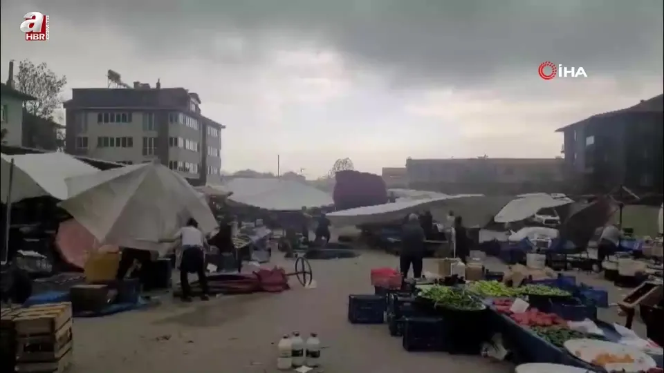 Karabük’te fırtına ve yağmur etkili oldu