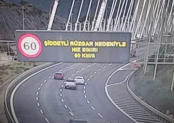 Yavuz Sultan Selim Köprüsü'nde şiddetli rüzgar alarmı