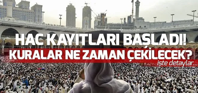 2019 Hac kayıtları başladı! Hac kayıt yenileme nasıl yapılır? 2019 Hac kuraları ne zaman?