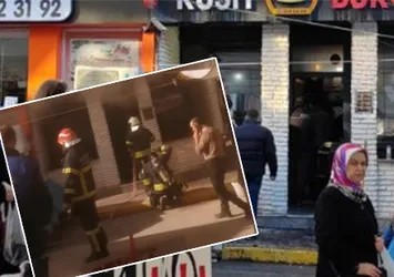 Restoranda yangın paniği! 2 personel yaralandı