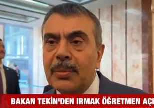 Bakan Tekin'den Irmak öğretmen açıklaması