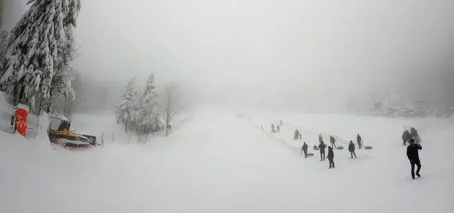 Kartepe’de kar kalınlığı 1 metreye ulaştı! Hafta sonu doldu taştı