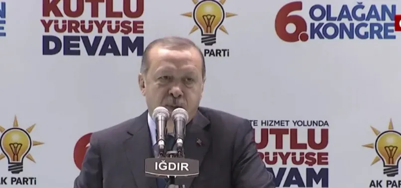 Cumhurbaşkanı Erdoğan Iğdır'da konuştu