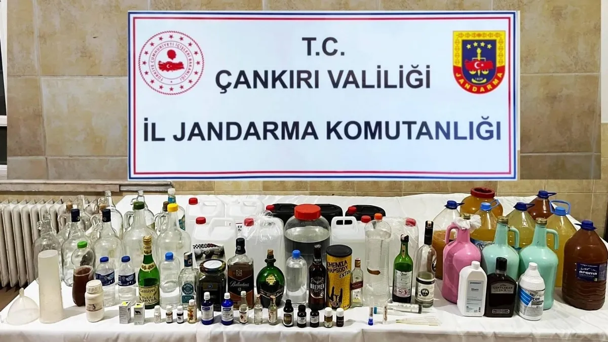 Çankırı’da yılbaşı öncesi kaçak alkol operasyonu: 2 kişi yakalandı