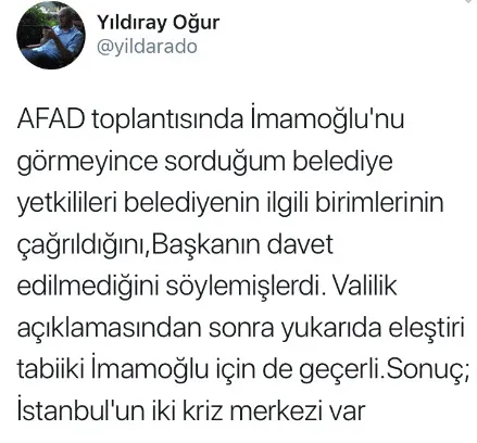 ’Ekrem İmamoğlu’nun AFAD toplantısına çağrılmadığı’ yalanını kimler yaydı?