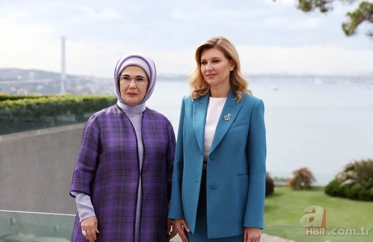 Başkan Erdoğan’ın eşi Emine Erdoğan Ukrayna Devlet Başkanı Volodimir Zelenskiy’nin eşi Olena Zelenska ile görüştü