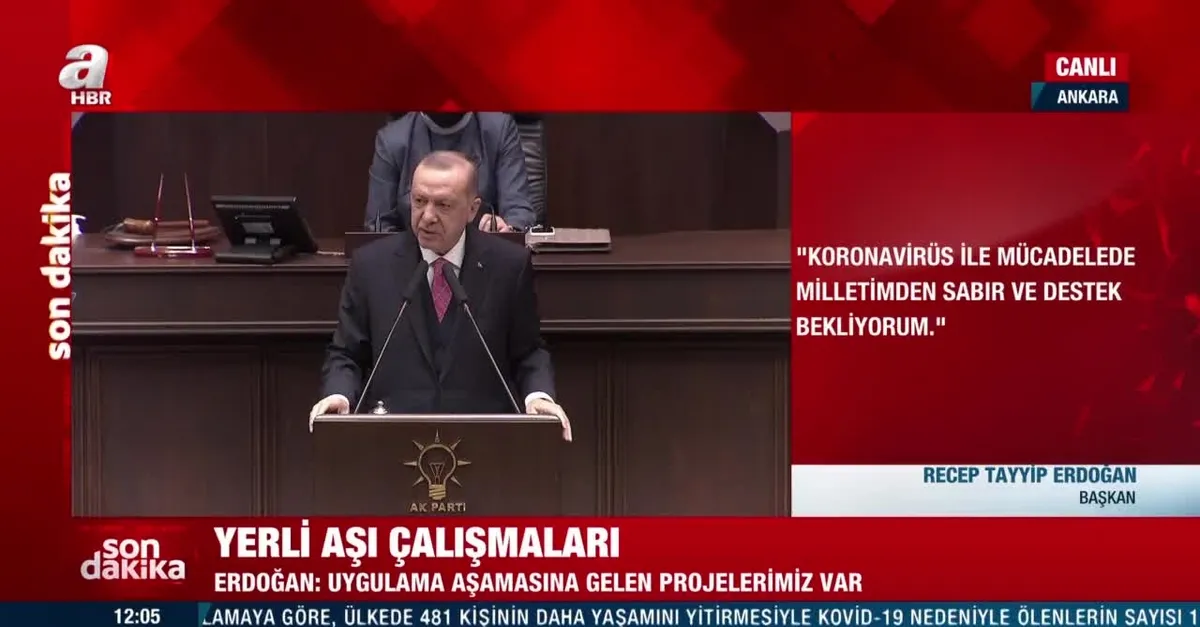 Başkan Erdoğan yerli aşı için tarih verdi!