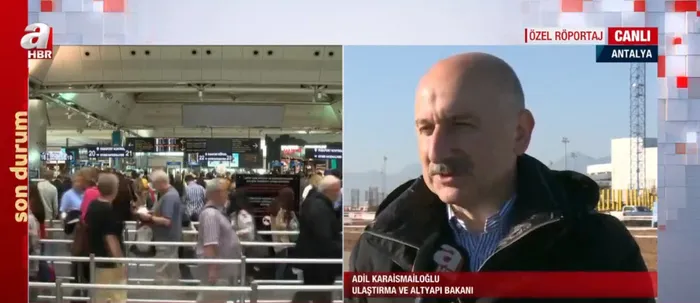 Ulaştırma ve Altyapı Bakanı Adil Karaismailoğlu A Haber'de - 3