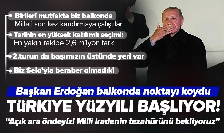 Erdoğan’dan tarihi balkon konuşması