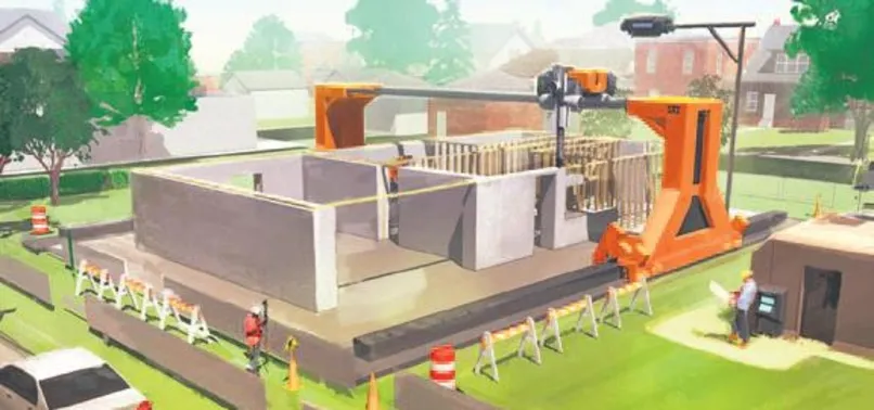 3 boyutlu yazıcıyla 20 saatte ev