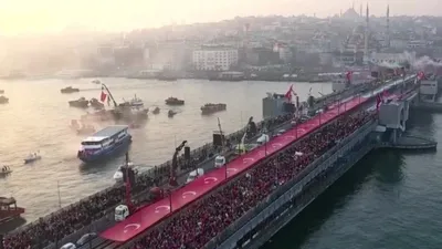 Galata’da tarihi Gazze mitingi!