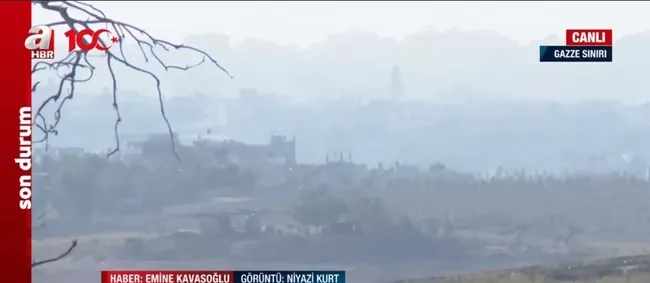A Haber savaş bölgesinde | Gazze ağır bombardıman altında! Siyah dumanlar bölheyi kapladı