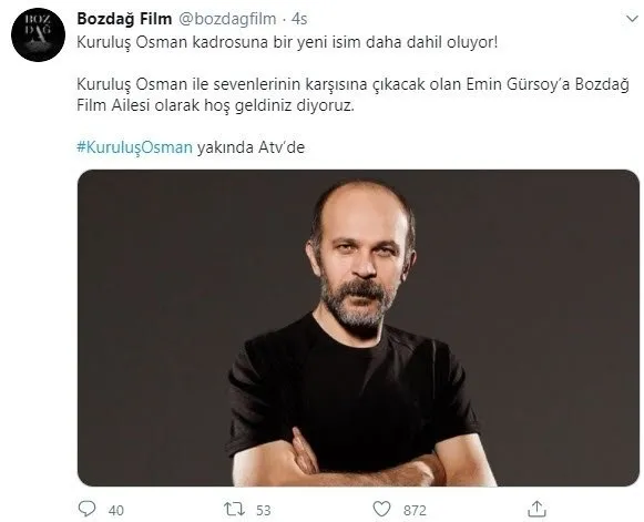 Kuruluş Osman’ın kadrosuna bir bomba isim daha! Kadın dizisinde hayran bırakmıştı...