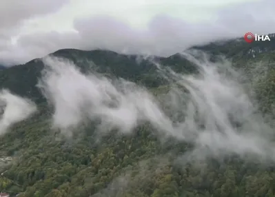 Sis bulutları ile kaplandı