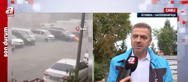 Sağanak sonrası İstanbul! Yollarda biriken çamur, taş parçaları ve çöpler temizleniyor