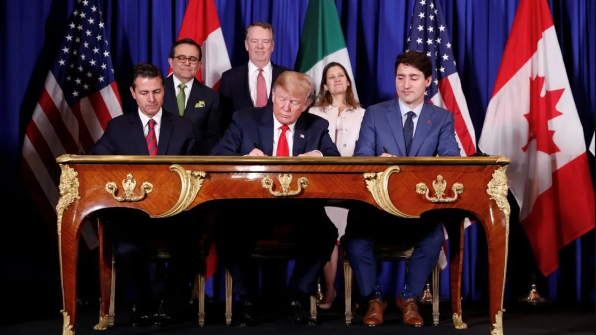 Trump'ın gümrük vergilerine misilleme: Kanada Meksika'dan ABD'ye rest! B planını açıkladılar