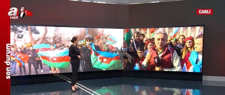 Ermenistan yenilgiyi kabul etti! Azerbaycan halkı büyük coşkusunu A Haber'le paylaştı! Minik kız: Ne oldu Paşinyan?