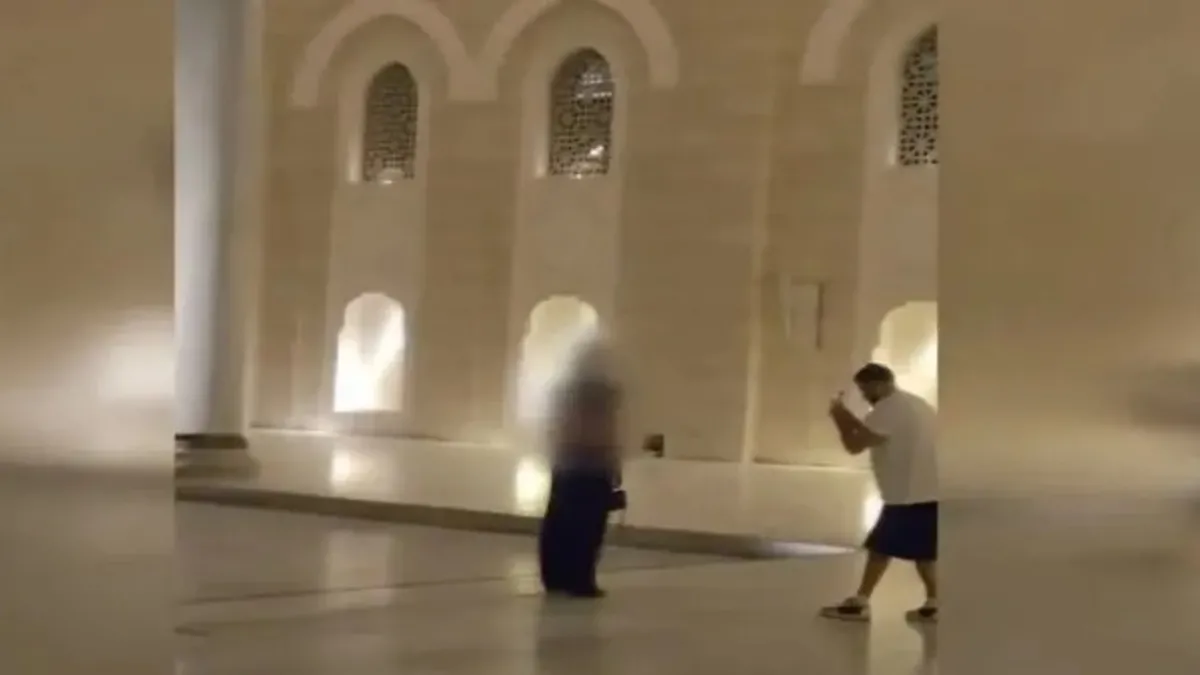 Çamlıca Cami avlusunda skandal görüntüler: Neden müdahale edilmiyor?