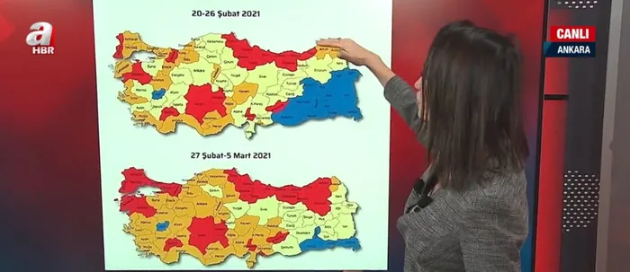 Son dakika: Koronavirüs risk haritasında hangi illerin renkleri değişti? Hangi illerde renk değişimi olacak?