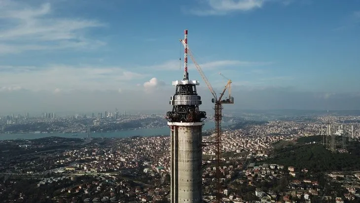 Küçük Çamlıca TV-Radyo Kulesi inşaatında son durum