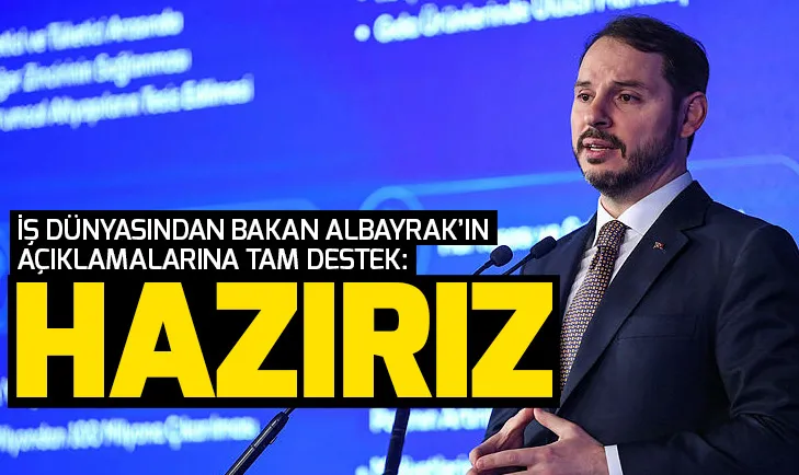 Bakan Albayrakın açıkladığı reform paketine iş dünyasından destek