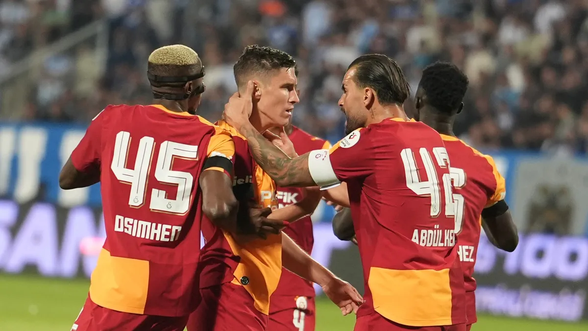 Aslan deplasmanda rahat kazandı! Maç sonucu: Erzurumspor 0-4 Galatasaray