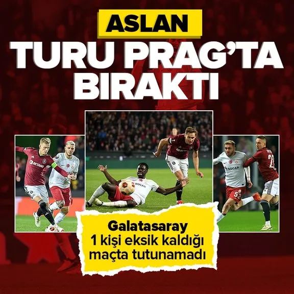 Aslan turu Prag’ta bıraktı! Sparta Prag 4-1 Galatasaray MAÇ SONUCU