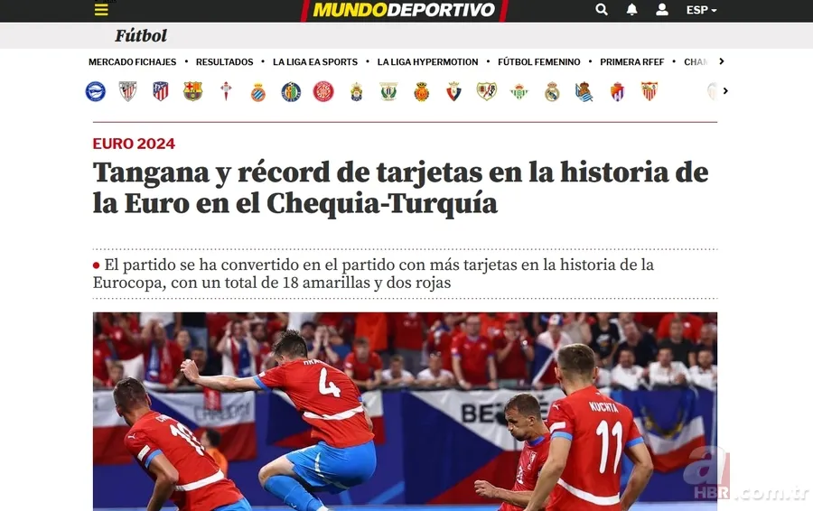 Türkiye Çekya'yı devirdi Avrupa'nın manşetlerini süsledi: Muhteşem Türkler... 6