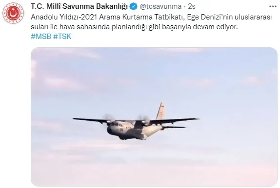 MSB “Anadolu Yıldızı-2021 Arama Kurtarma Tatbikatının” görüntülerini paylaştı - 1