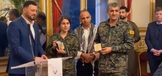 Fransızlardan PKK/YPG’li teröristlere onur nişanı! Senatoda ağırlayıp destek verdiler