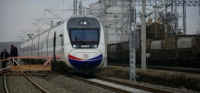 Bakan Cahit Turhan, Ankara-Sivas Yüksek Hızlı Tren hattında deneme sürüşüne katıldı! Mesafe iki saate iniyor