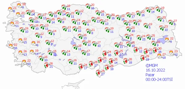 1665497849469.png Sıcaklıklar bir anda düşecek! Kuvvetli sağanak yağış yolda! Meteoroloji'den üst üste uyarılar... İstanbul Ankara İzmir hava durumu - 9