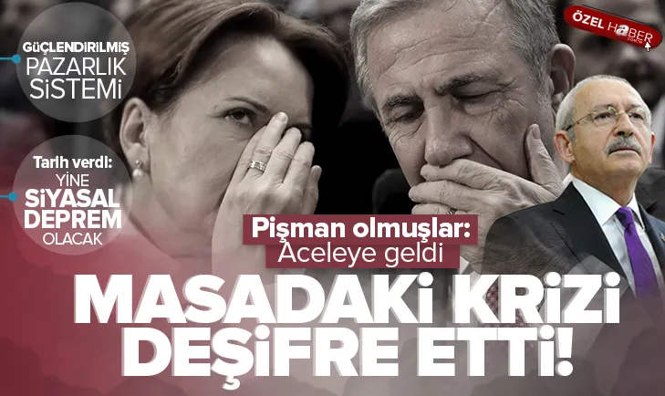 6’lı koalisyonda cumhurbaşkanlığı yardımcılığı krizi!