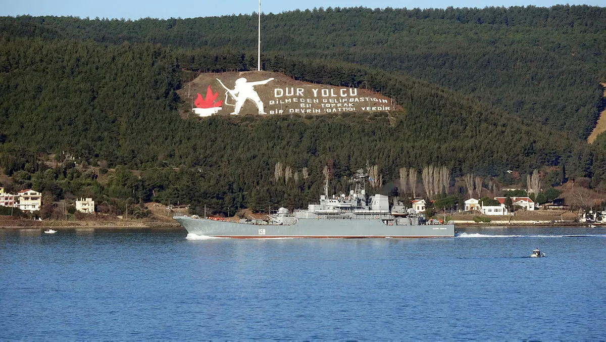 Rus Savaş gemisi Akdeniz'e indi