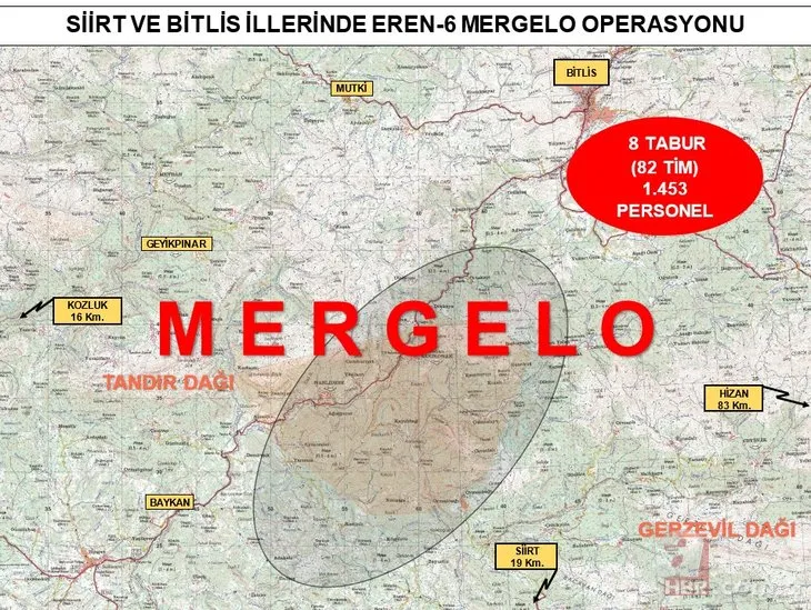 İçişleri Bakanlığı duyurdu: Bitlis ve Siirt’te Eren-6 Mergelo Operasyonu başlatıldı