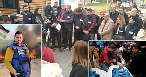 Gazeteciler işgalci İsrail’i protesto etti