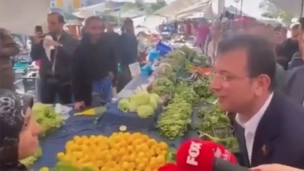 Tuzla'da pazar ziyareti sırasında İBB Başkanı Ekrem İmamoğlu'na büyük şok: Sonunda sizi İstanbul'da görebildik